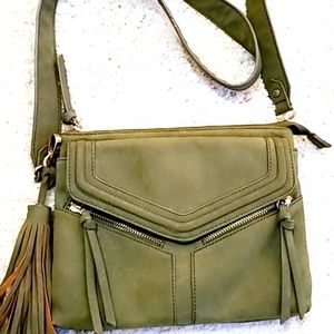 Olive green crossbody purse